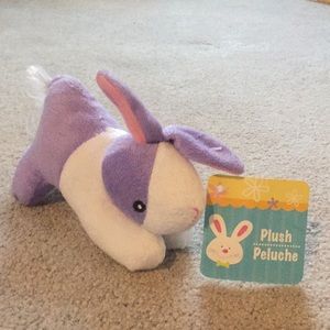 Purple and White Bunny Stuffed Animal